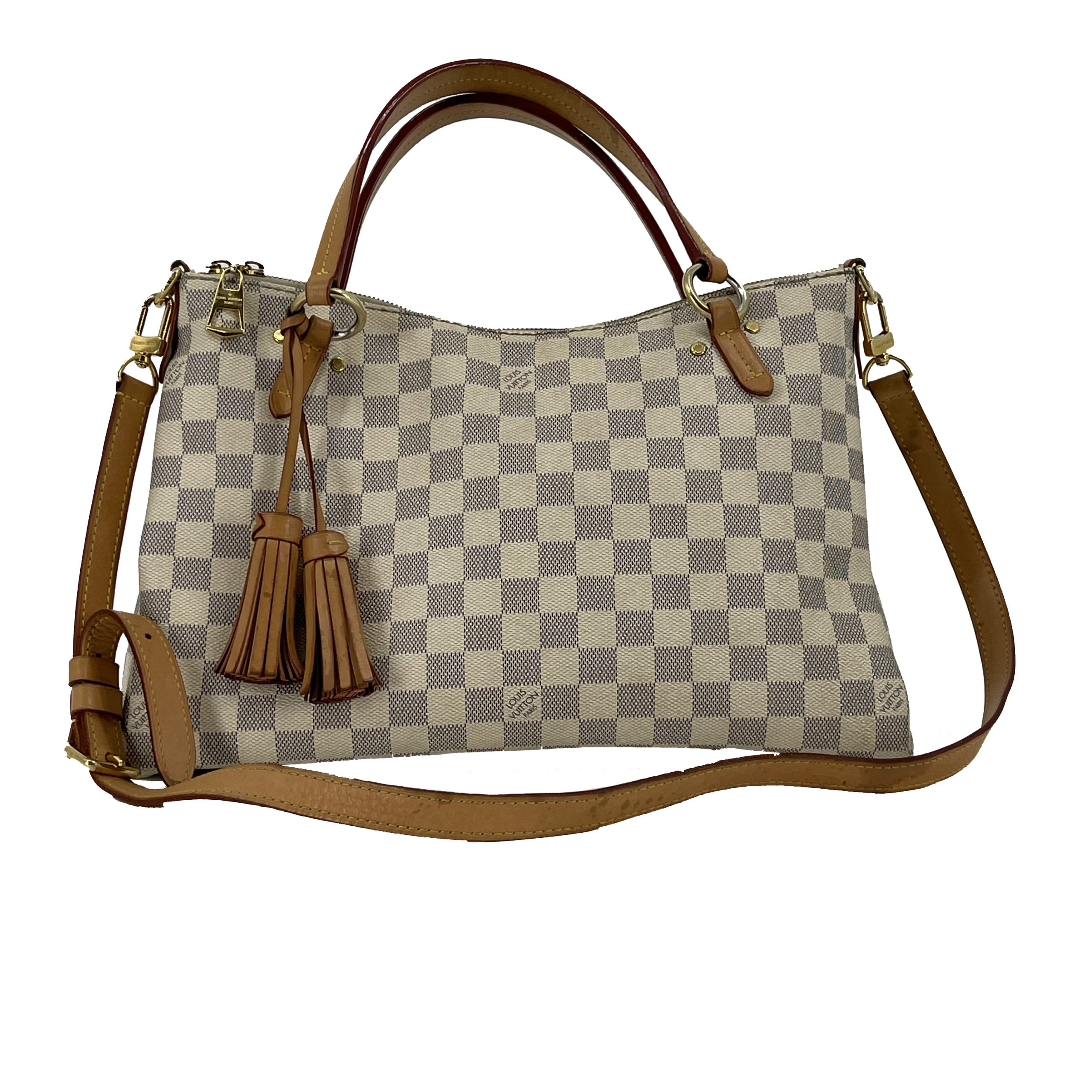 Lymington leather handbag Louis Vuitton White in Leather - 33158548