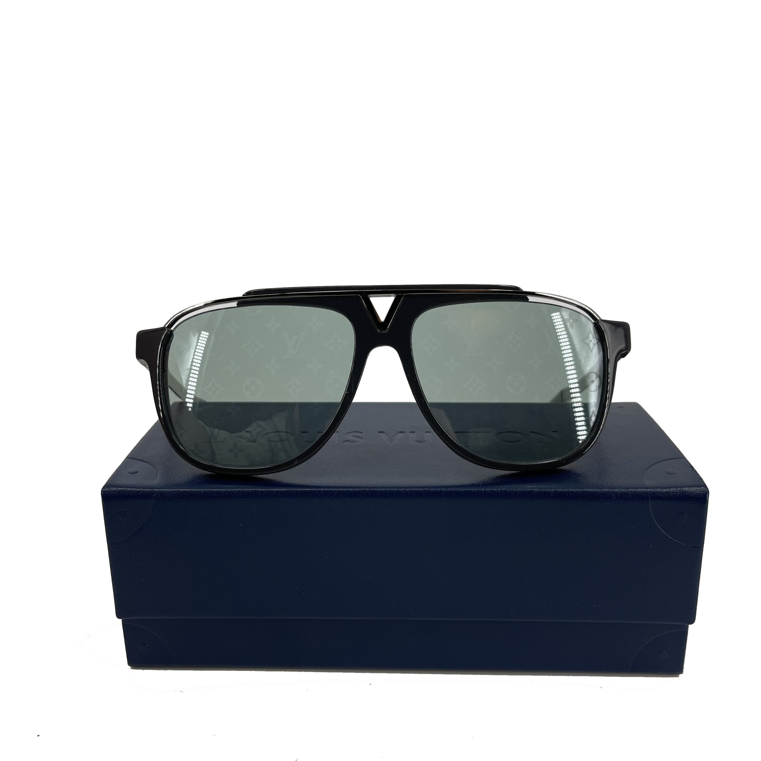 Louis Vuitton Men's Mascot Black Orange Sunglasses Z1014W